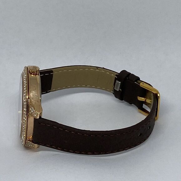 Michael Kors Kerry MK3313 Women's Brown Leather Analog Dial Quartz Watch NO139 - Picture 9 of 12